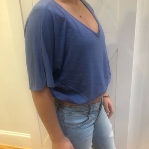 Olivia Rae top dusty blue
